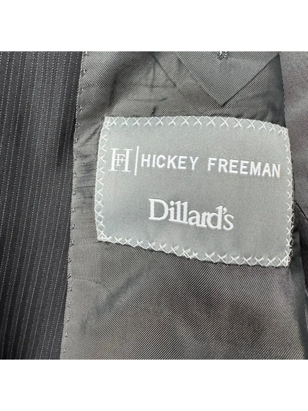 Hickey Freeman Men’s 100% Wool 2-Button Blazer Gray  • USA • 44L